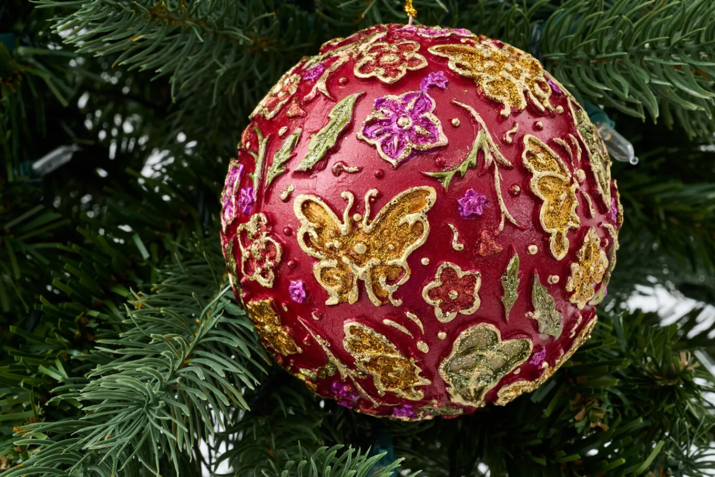 Boules De Noël|Boules De Noël<Flamant SERNI, boule de Noël Mixte