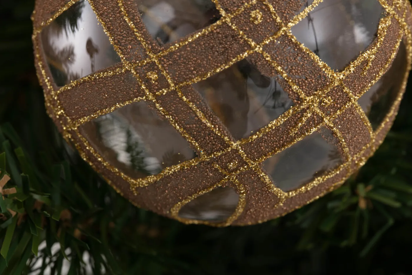 Boules De Noël|Boules De Noël<Flamant SHAM, boule de Noël Or