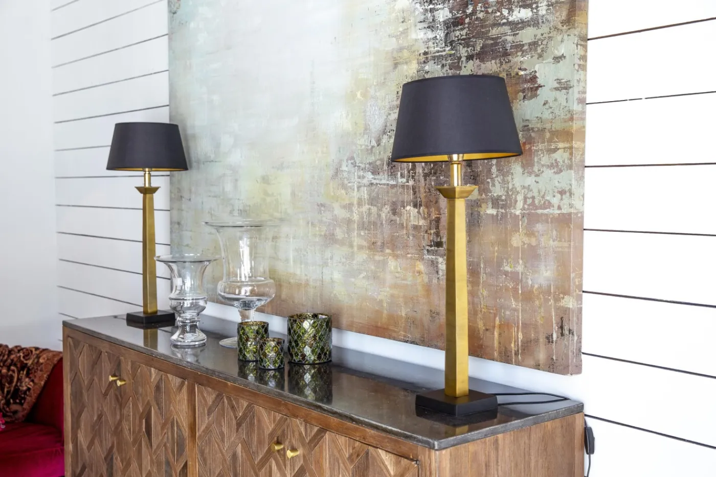 Lampes|Lampes De Table Et De Bureau<Flamant SINNE, lampe de table, finition laiton antique, noir mat Or