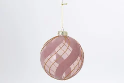 Boules De Noël|Boules De Noël<Flamant SOLENE, boule de Noël, L Rose