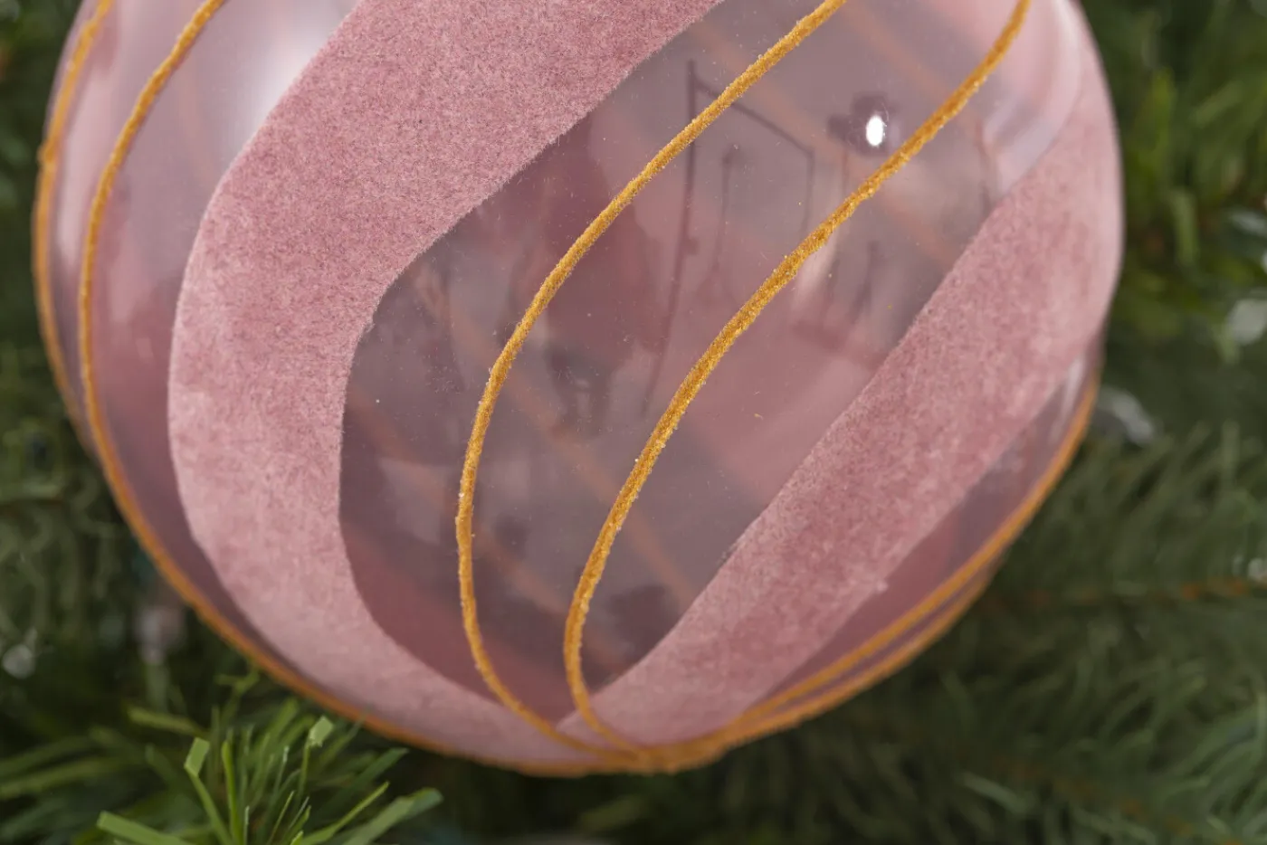 Boules De Noël|Boules De Noël<Flamant SOLENE, boule de Noël, L Rose