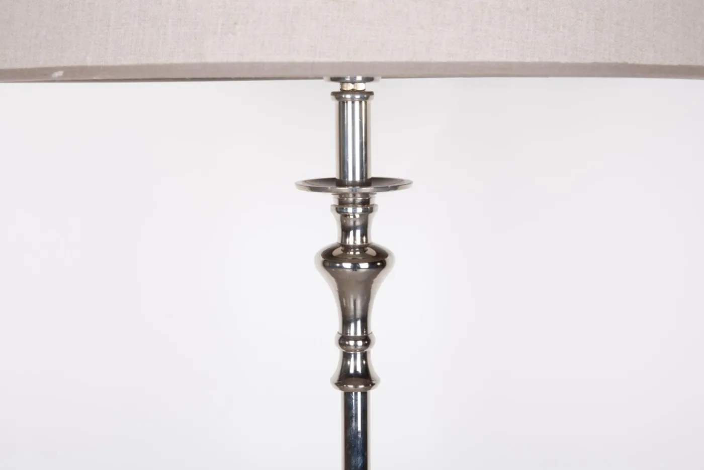 Lampadaires|Luminaire<Flamant SORAH, lampadaire, laiton, nickel Argent