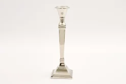 Chandeliers|Chandeliers<Flamant STRIPE, bougeoir, plaqué nickel, L Argent