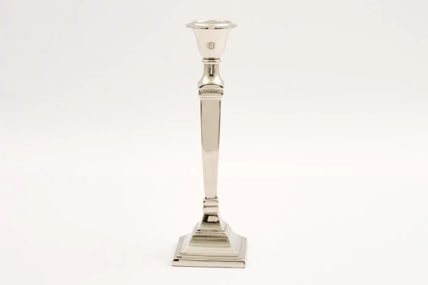 Chandeliers|Chandeliers<Flamant STRIPE, bougeoir, plaqué nickel, L Argent