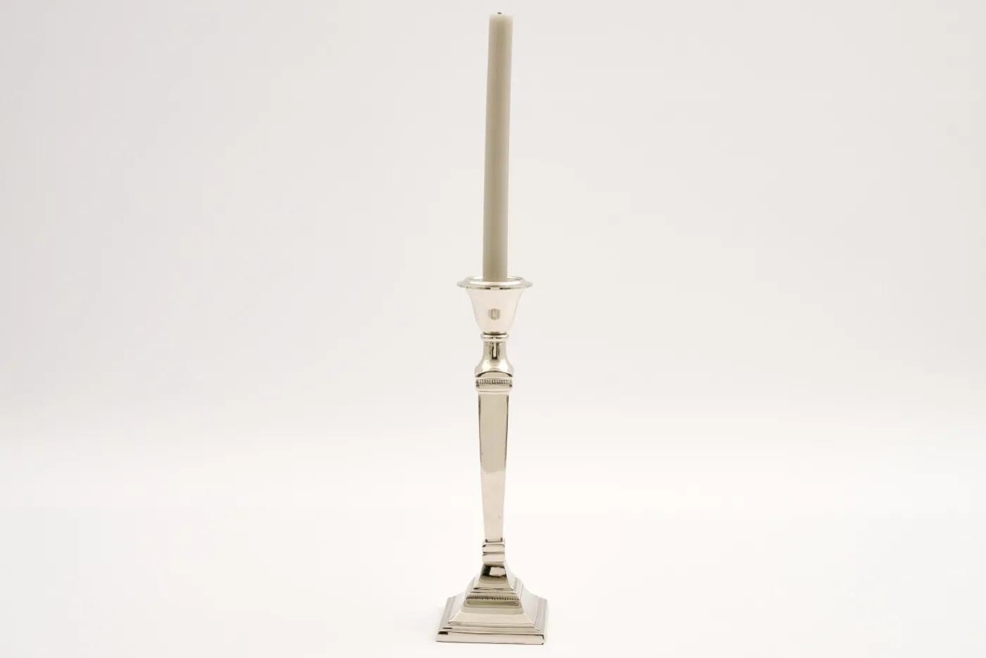 Chandeliers|Chandeliers<Flamant STRIPE, bougeoir, plaqué nickel, L Argent