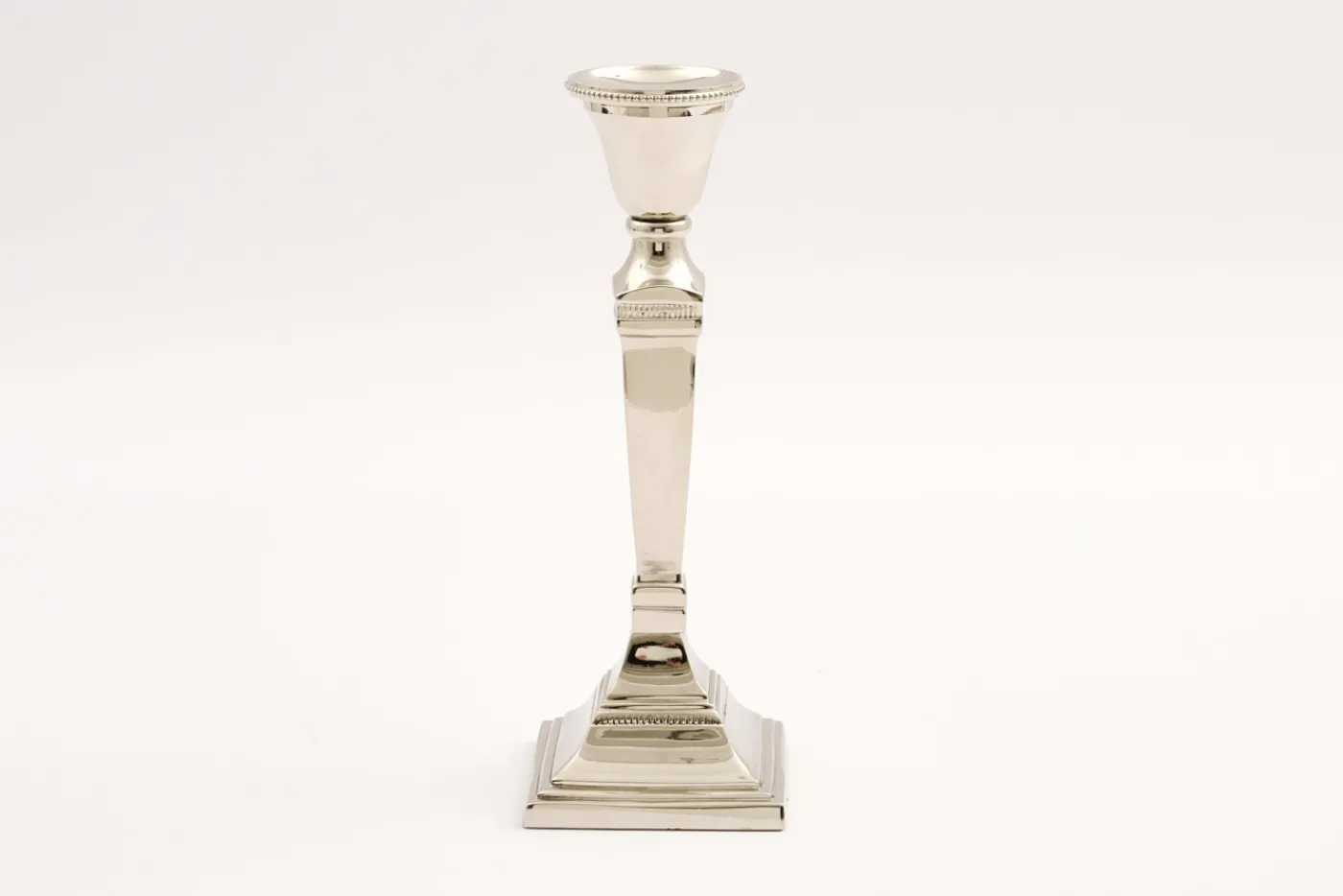 Chandeliers|Chandeliers<Flamant STRIPE, bougeoir, plaqué nickel, M Argent
