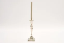 Chandeliers|Chandeliers<Flamant STRIPE, bougeoir, plaqué nickel, M Argent