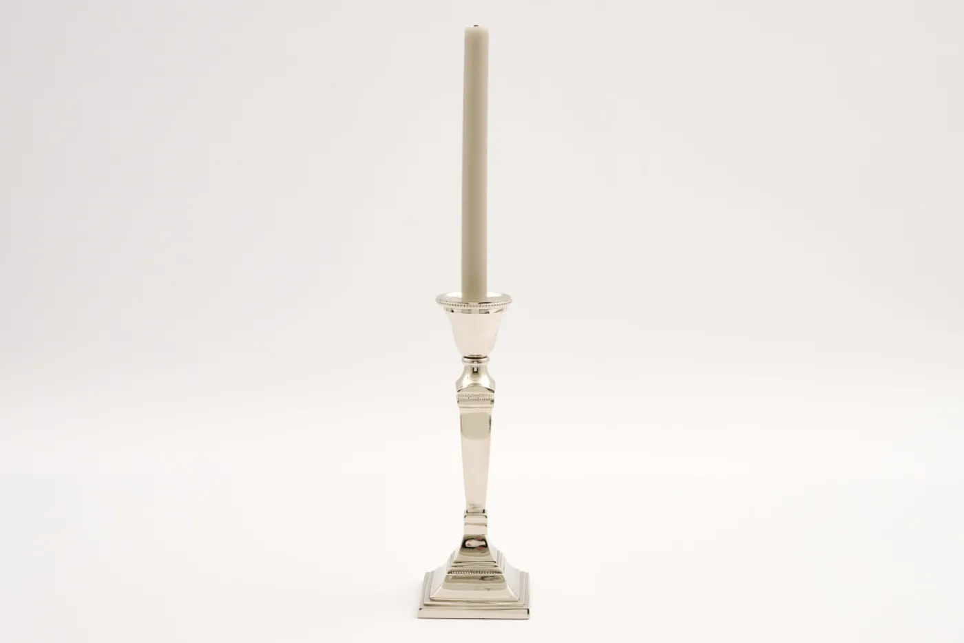 Chandeliers|Chandeliers<Flamant STRIPE, bougeoir, plaqué nickel, M Argent