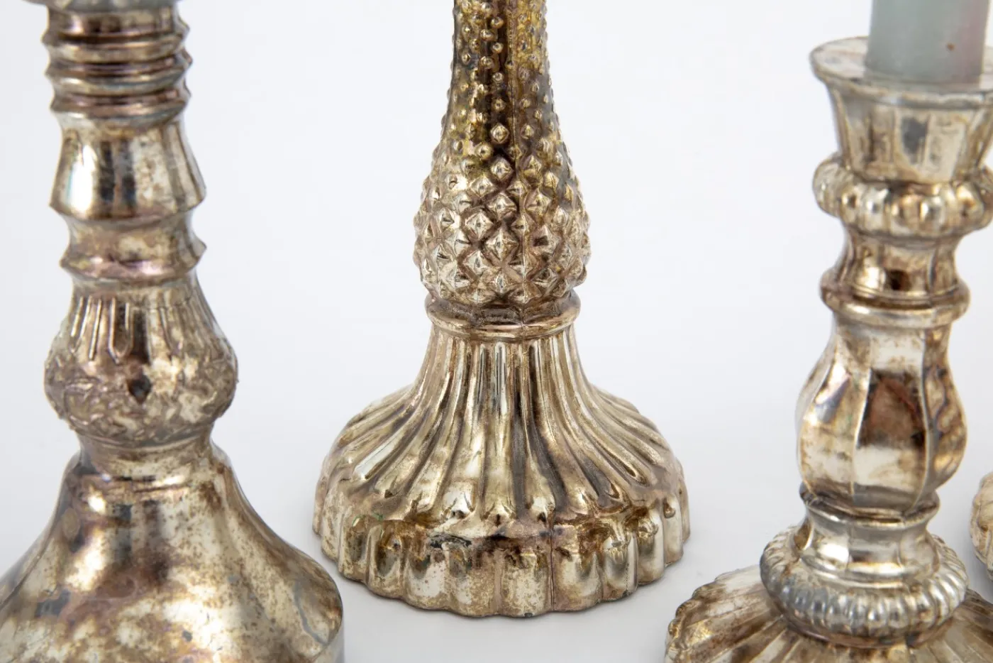 Chandeliers|Chandeliers<Flamant SULLIVAN, bougeoir, verre mercuré Or