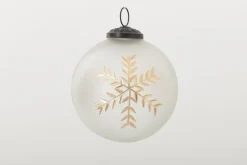 Boules De Noël|Boules De Noël<Flamant TANEL, boule de Noël, modèle 2 Blanc