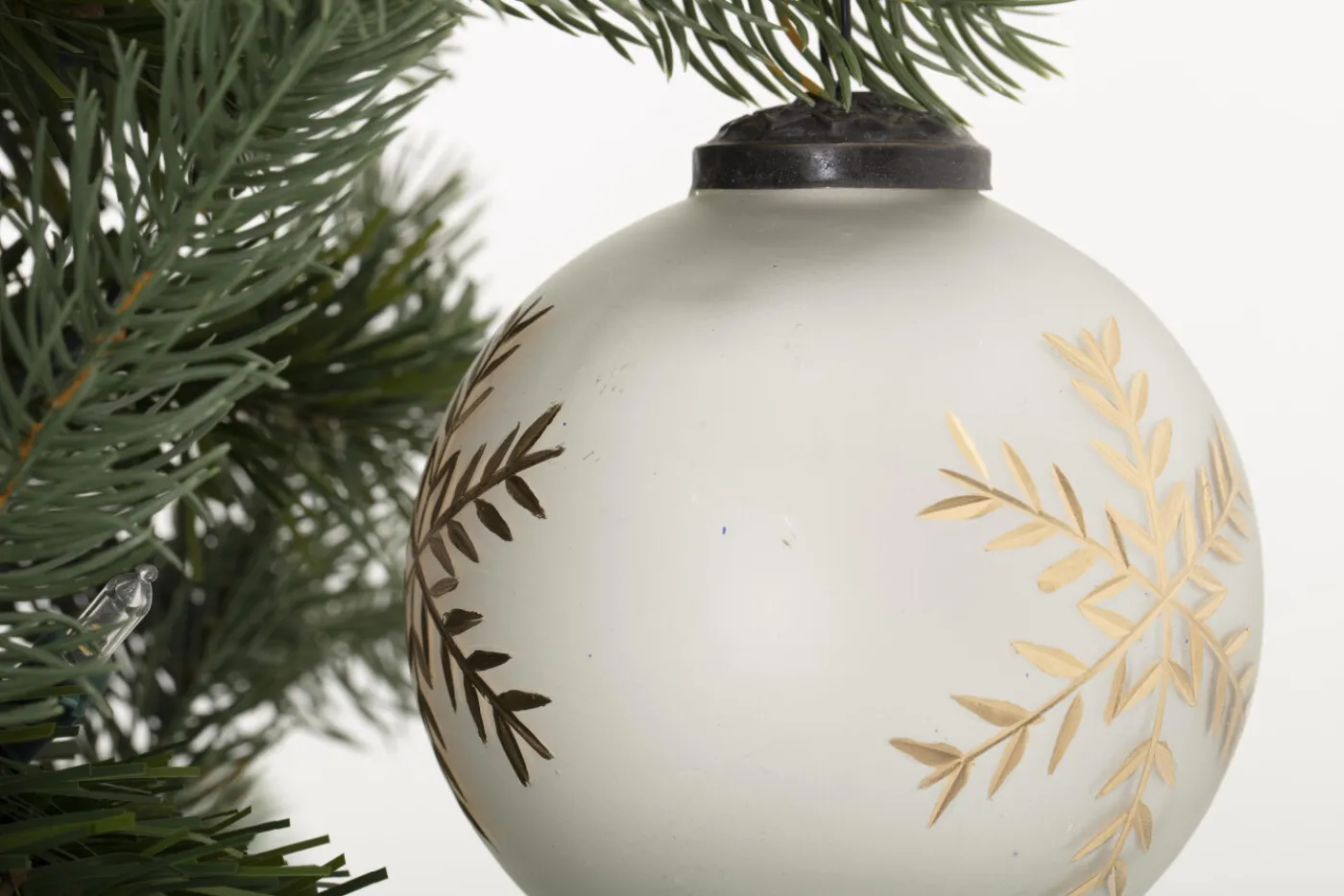 Boules De Noël|Boules De Noël<Flamant TANEL, boule de Noël, modèle 2 Blanc