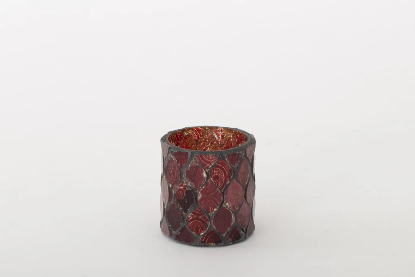 Porte Bougie, Chauffe-Plats Et Photophores|Porte Bougie, Chauffe-Plats Et Photophores<Flamant TEMPLES, photophore, verre, , S Rouge
