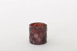Porte Bougie, Chauffe-Plats Et Photophores|Porte Bougie, Chauffe-Plats Et Photophores<Flamant TEMPLES, photophore, verre, , S Rouge