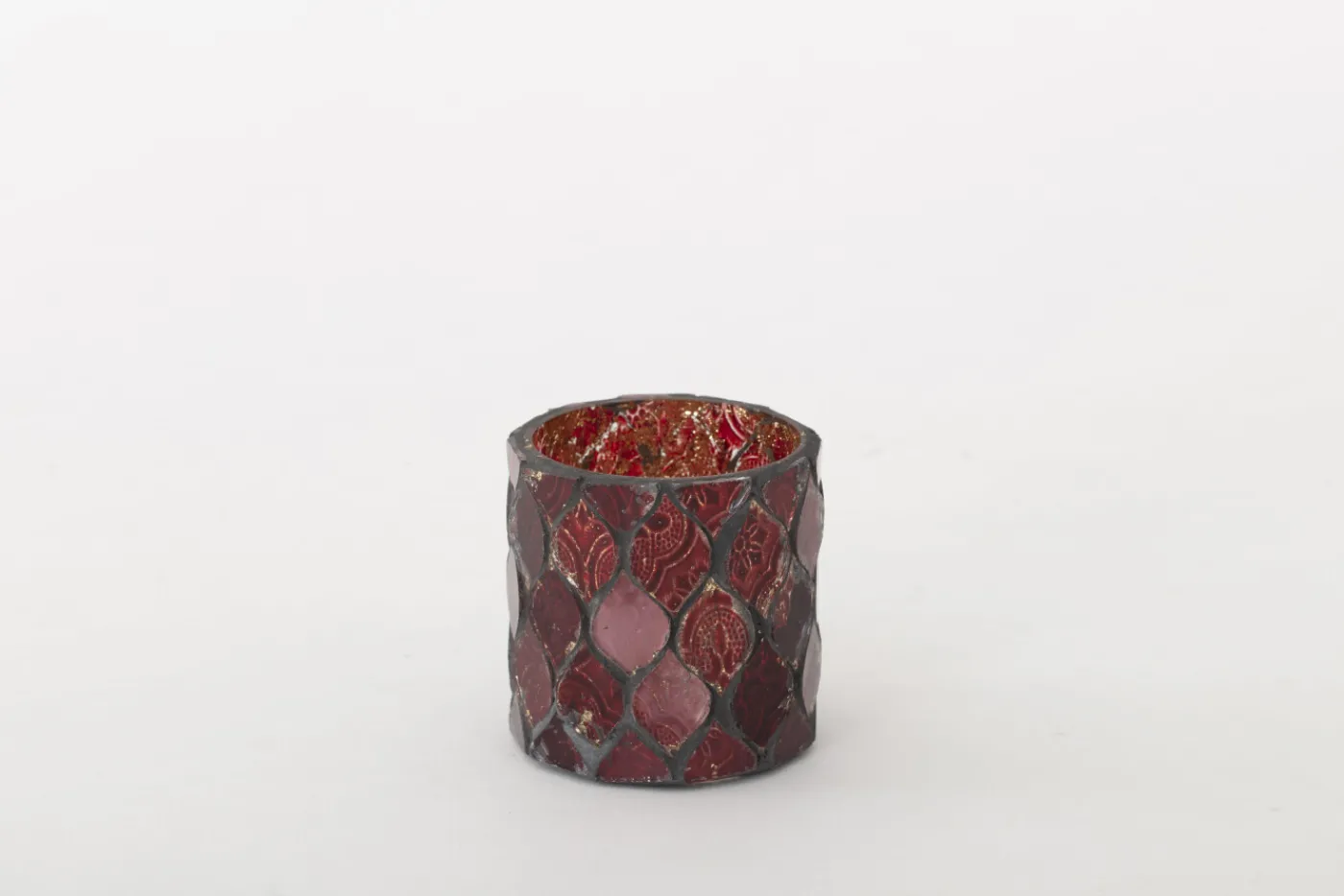 Porte Bougie, Chauffe-Plats Et Photophores|Porte Bougie, Chauffe-Plats Et Photophores<Flamant TEMPLES, photophore, verre, , S Rouge