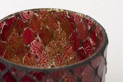 Porte Bougie, Chauffe-Plats Et Photophores|Porte Bougie, Chauffe-Plats Et Photophores<Flamant TEMPLES, photophore, verre, , M Rouge