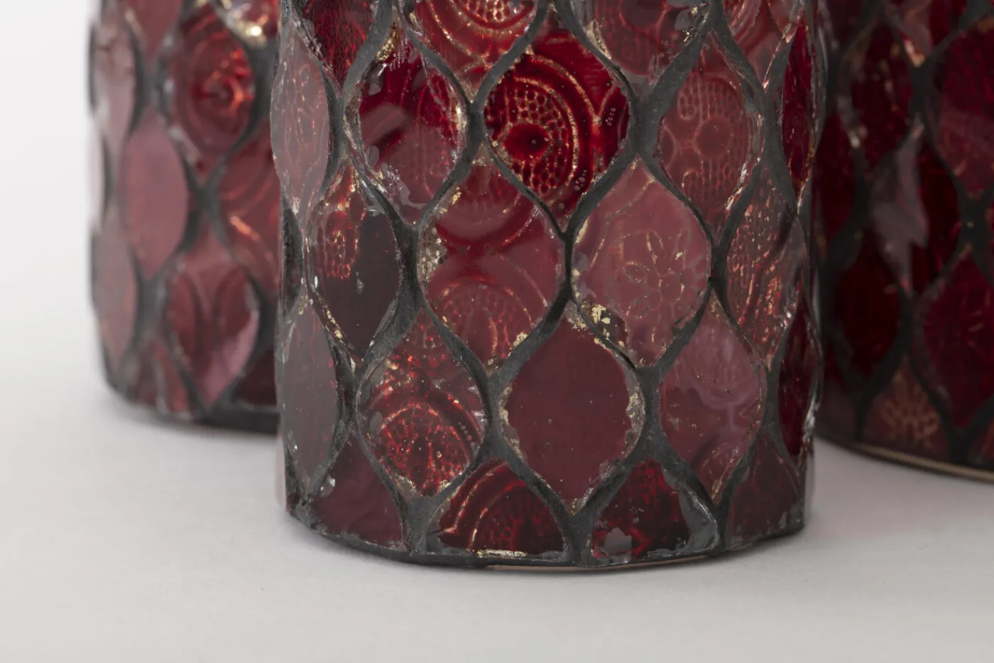 Porte Bougie, Chauffe-Plats Et Photophores|Porte Bougie, Chauffe-Plats Et Photophores<Flamant TEMPLES, photophore, verre, , M Rouge