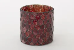 Porte Bougie, Chauffe-Plats Et Photophores|Porte Bougie, Chauffe-Plats Et Photophores<Flamant TEMPLES, photophore, verre, , L Rouge