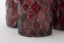 Porte Bougie, Chauffe-Plats Et Photophores|Porte Bougie, Chauffe-Plats Et Photophores<Flamant TEMPLES, photophore, verre, , L Rouge