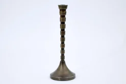 Chandeliers|Chandeliers<Flamant TERRI, bougeoir, métal, L Gris