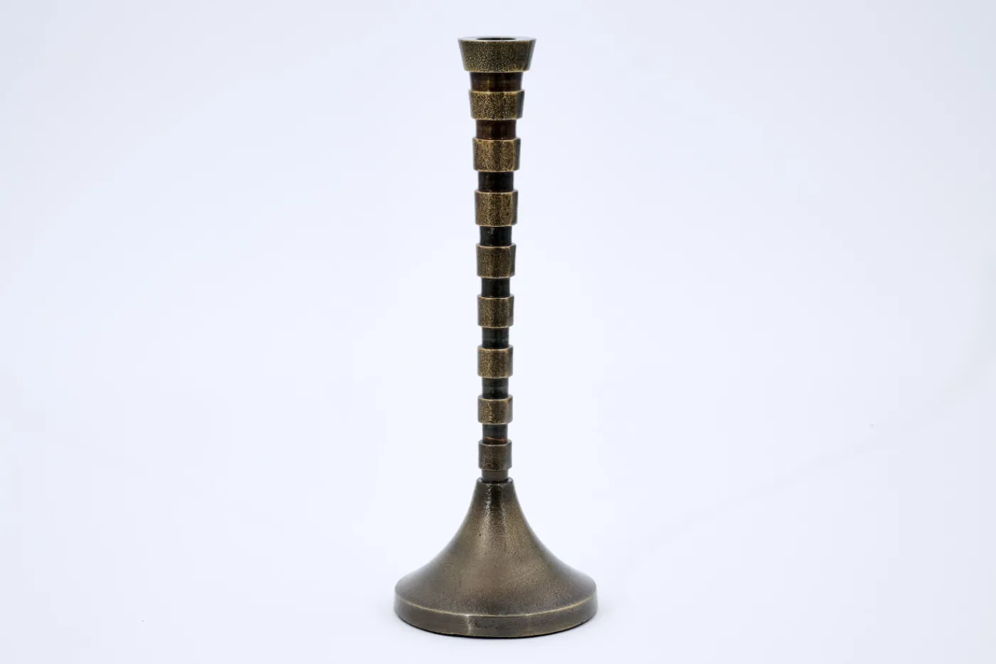 Chandeliers|Chandeliers<Flamant TERRI, bougeoir, métal, L Gris