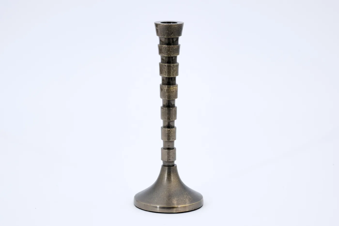 Chandeliers|Chandeliers<Flamant TERRI, bougeoir, métal, M Gris