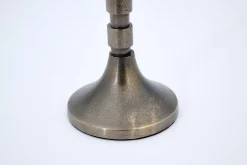 Chandeliers|Chandeliers<Flamant TERRI, bougeoir, métal, M Gris