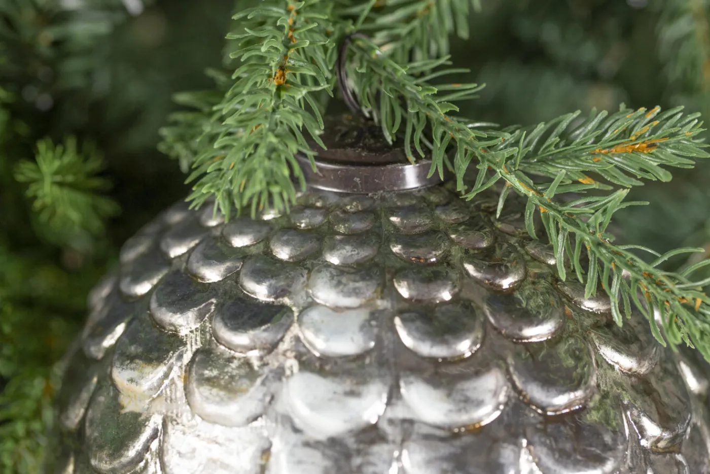 Boules De Noël|Boules De Noël<Flamant TESSIE, boule de Noël, , S Argent