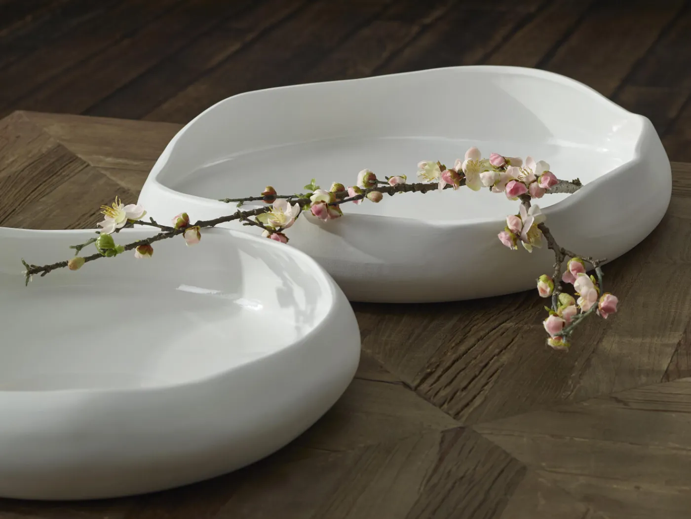 Plats|Plats<Flamant TIFFANY, coupe, céramique, , L Blanc