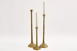 Chandeliers|Chandeliers<Flamant TIGRIS, bougeoir, métal, L Or