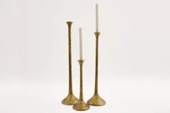 Chandeliers|Chandeliers<Flamant TIGRIS, bougeoir, métal, M Or