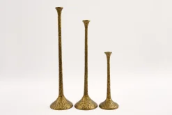 Chandeliers|Chandeliers<Flamant TIGRIS, bougeoir, métal, M Or
