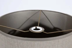 Abat-Jour|Luminaire<Flamant TINTO, abat-jour, naturel et argent, cylindrique, 30 cm h 60 cm Blanccassé