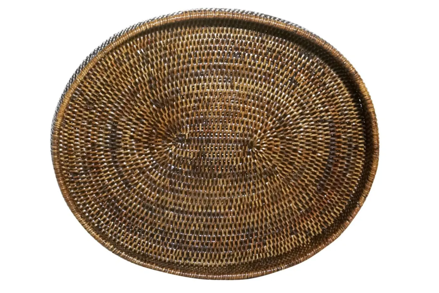 Plateaux|Accessoires<Flamant TOGO, plateau, avec bord, 46cm, tressé Brun
