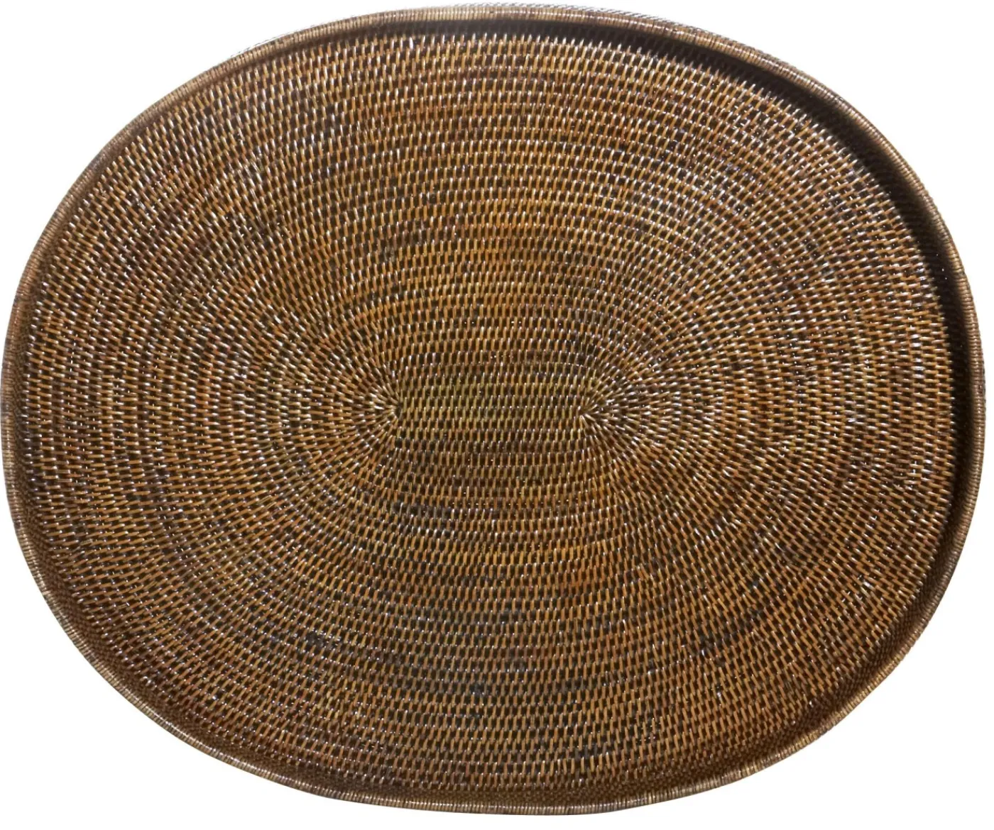 Plateaux|Accessoires<Flamant TOGO, plateau, ovale, tressé Brun