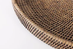 Plateaux|Accessoires<Flamant TOGO, plateau, rond, 48cm, tressé Brun