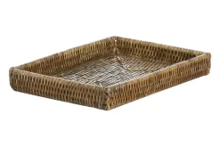 Plateaux|Accessoires<Flamant TOGO, plateau, tressé Brun