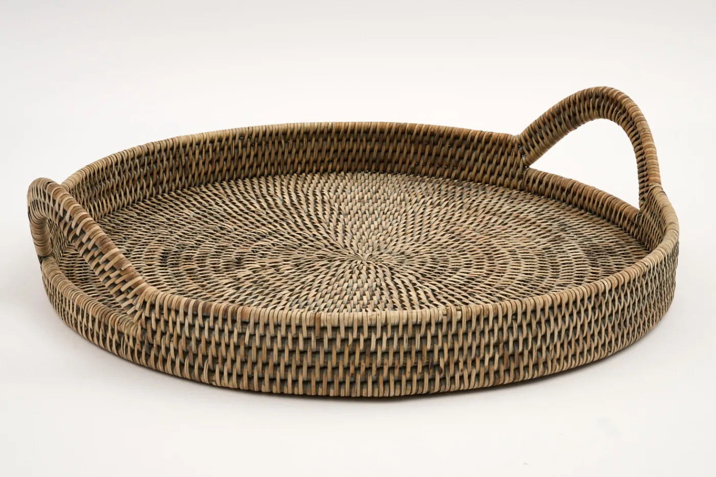 Plateaux|Accessoires<Flamant TOGO, plateau, tressé, , Ø45 Gris