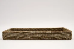 Plateaux|Accessoires<Flamant TOGO, plateau, tressé, , 45x34 Gris