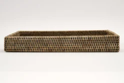 Plateaux|Accessoires<Flamant TOGO, plateau, tressé, , 41x30 Gris