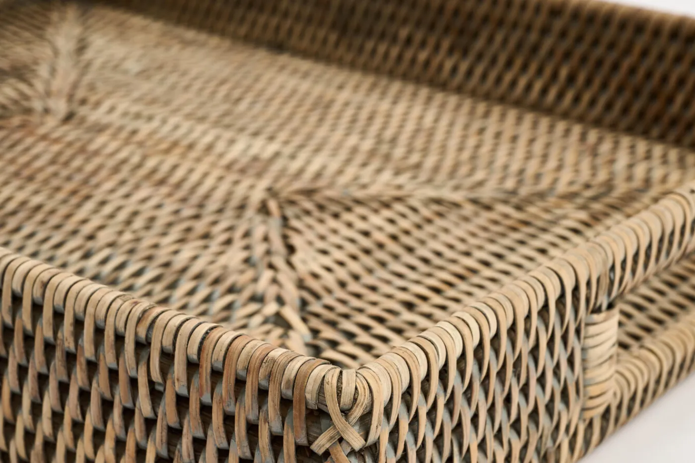 Plateaux|Accessoires<Flamant TOGO, plateau, tressé, , 41x30 Gris