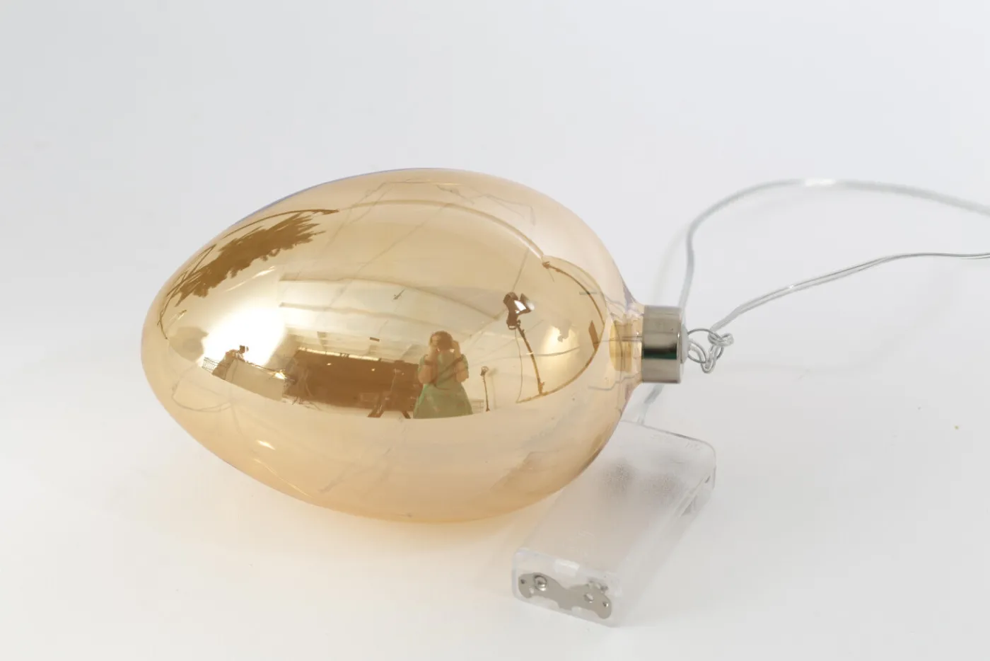 Boules De Noël|Boules De Noël<Flamant TONELLE, pendentif Noël, ambre, avec leds Brun