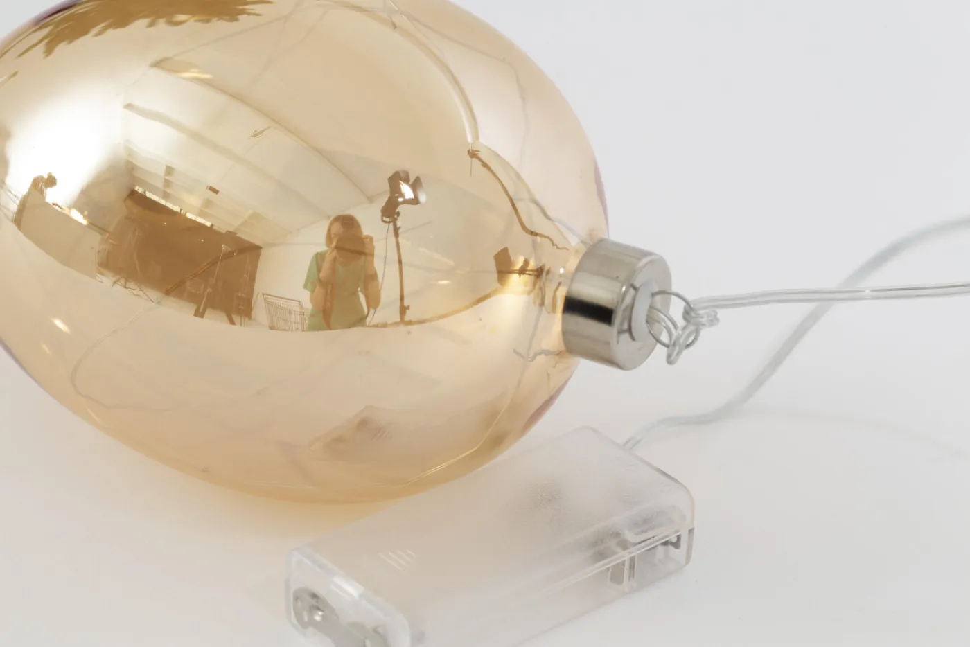 Boules De Noël|Boules De Noël<Flamant TONELLE, pendentif Noël, ambre, avec leds Brun