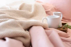Plaids Et Couvre-Lits|Plaids Et Couvre-Lits<Flamant TOULOUSE, plaid, beige Blanccassé