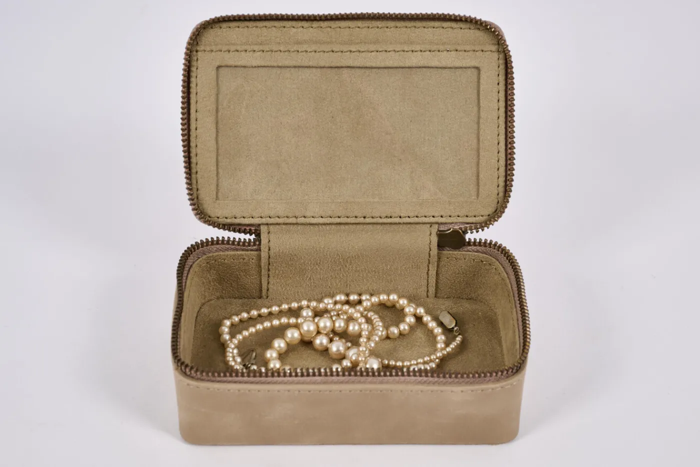 Paniers|Décoration<Flamant TUSCON, boîte à bijoux, cuir Brun