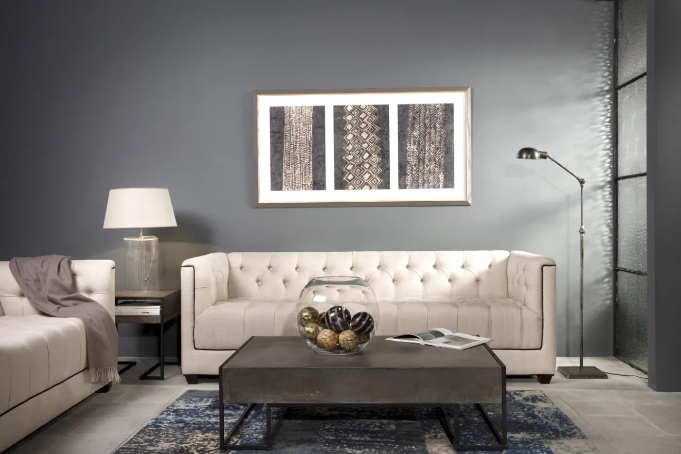 Lampadaires|Luminaire<Flamant TWIST, lampadaire, é antique, ajustable Argent