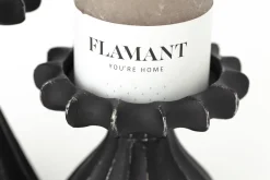Chandeliers|Chandeliers<Flamant ULRIK, bougeoir, métal, L Noir