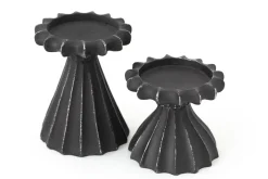 Chandeliers|Chandeliers<Flamant ULRIK, bougeoir, métal, S Noir