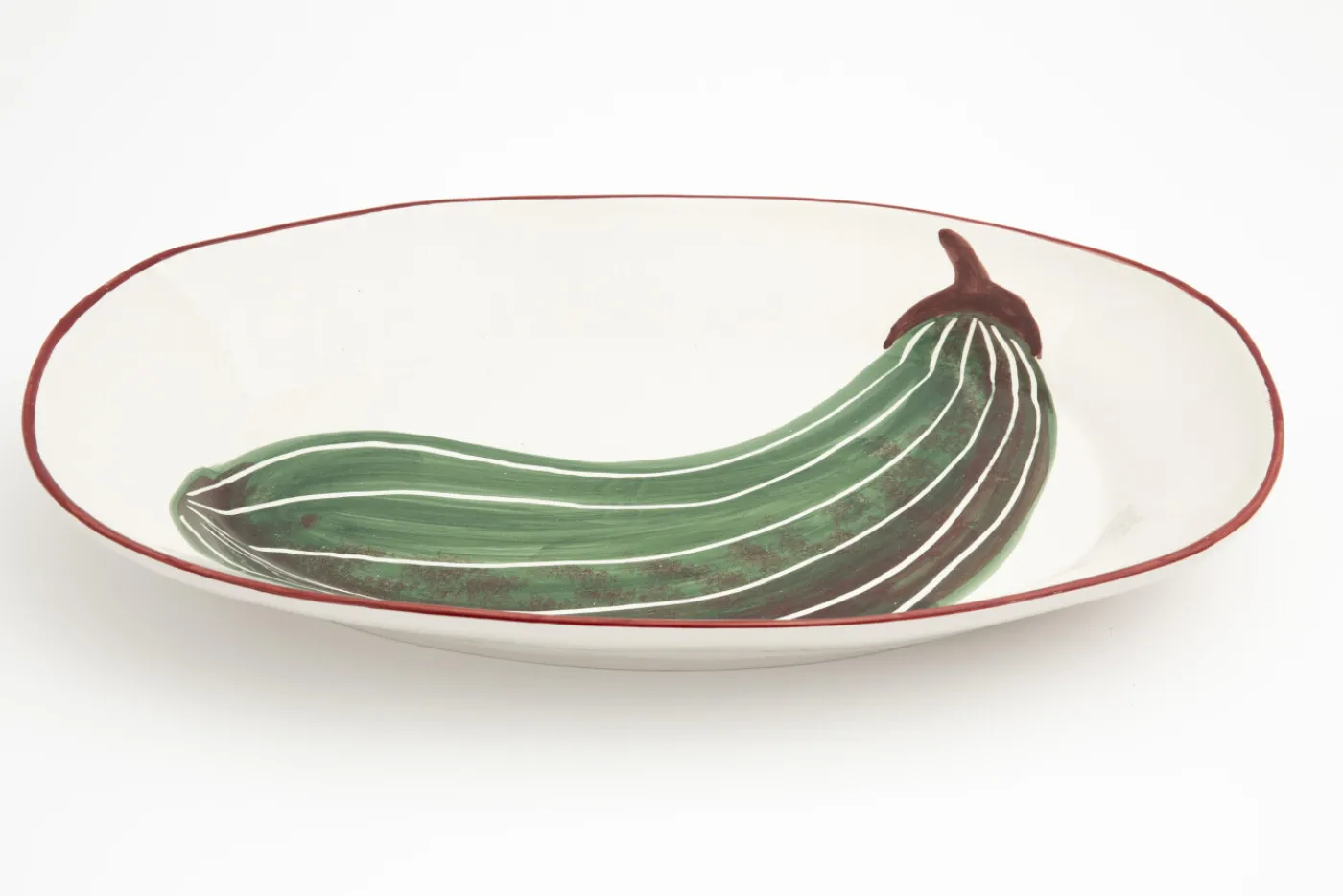 Plats|Plats<Flamant VEGETAL, plateau, ovale, courgettes, S Mixte