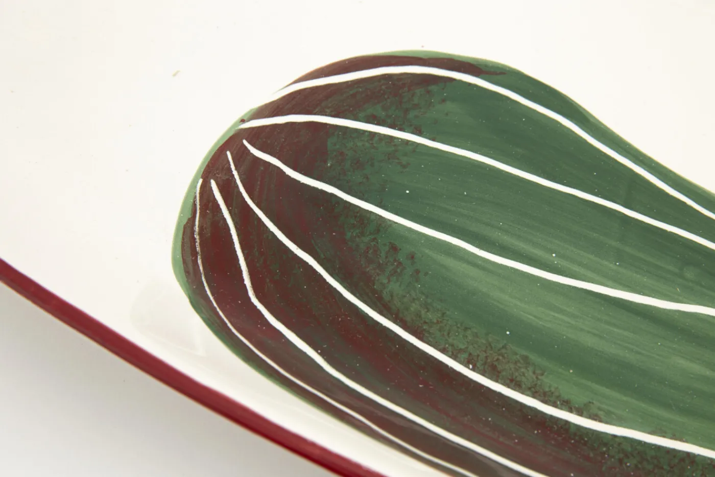 Plats|Plats<Flamant VEGETAL, plateau, ovale, courgettes, L Mixte