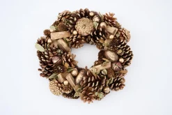 Couronnes De Noël|Couronnes De Noël<Flamant VENETO, guirlande, S Or